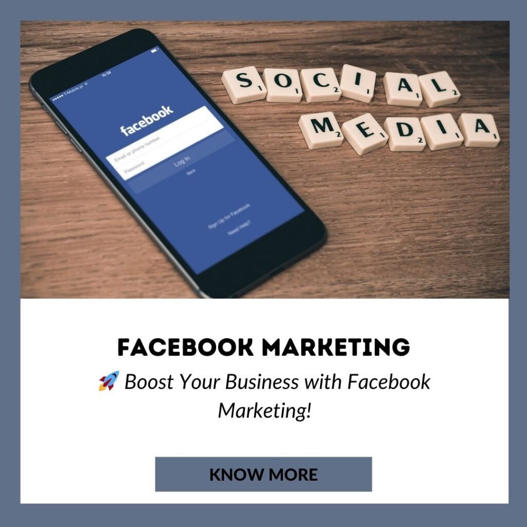 Grow the business with FACEBOOK MARKETING